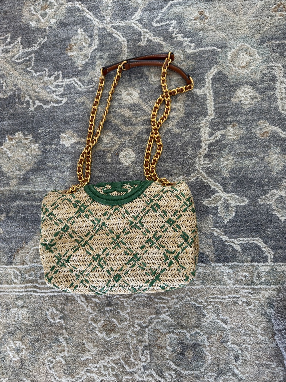 Tory burch Fleming soft straw covertible shoulder bag - Picture 5 of 11